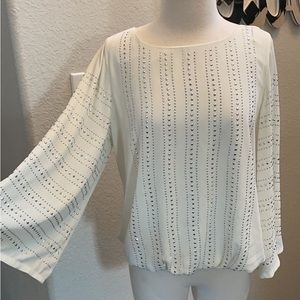 Alfani Studded White Blouse